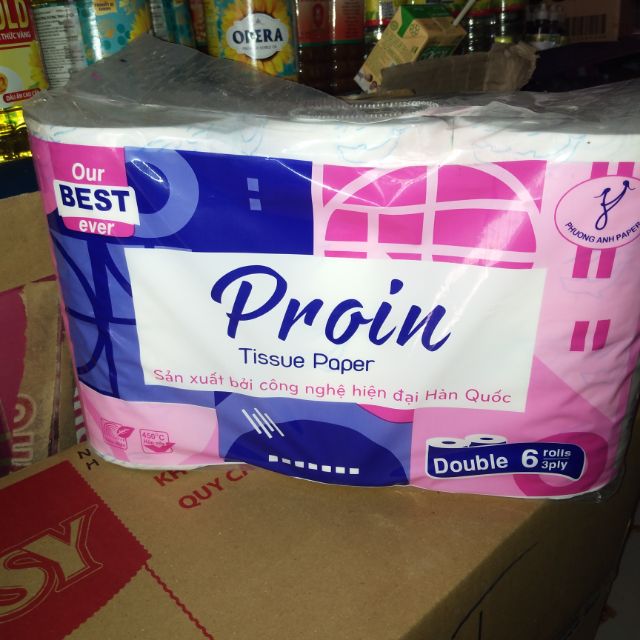 giấy vệ sinh proin phương anh loại 6 cuộn