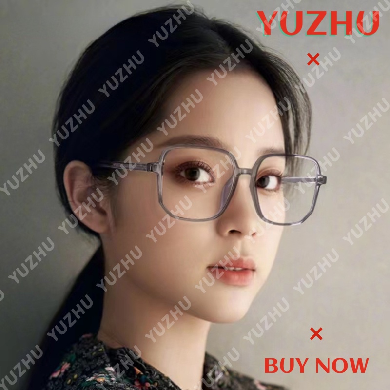 Mắt Kính Gọng Kim Loại TR90 Oversized Chống Ánh Sáng Xanh Thời Trang Phong Cách Hàn Quốc
