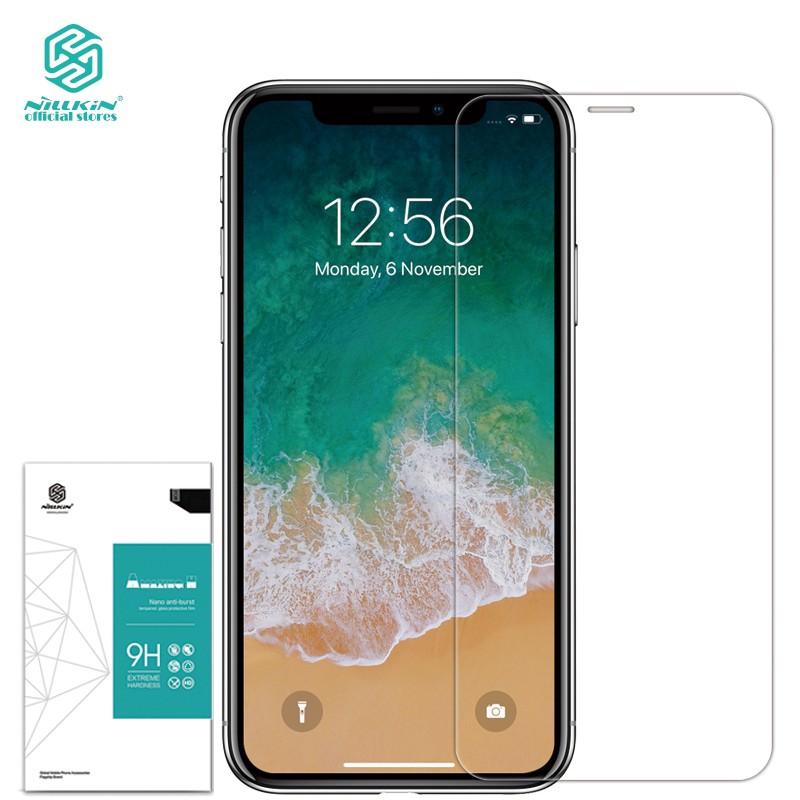 Miếng dán cường lực Nillkin và phụ kiện cho mặt trước iPhone XS Max dày 0.3mm