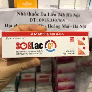 Soslac g3 15g chính hãng da liễu 24h