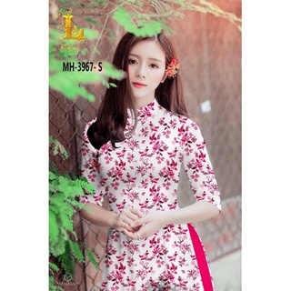 Vải áo dài hoa nhí