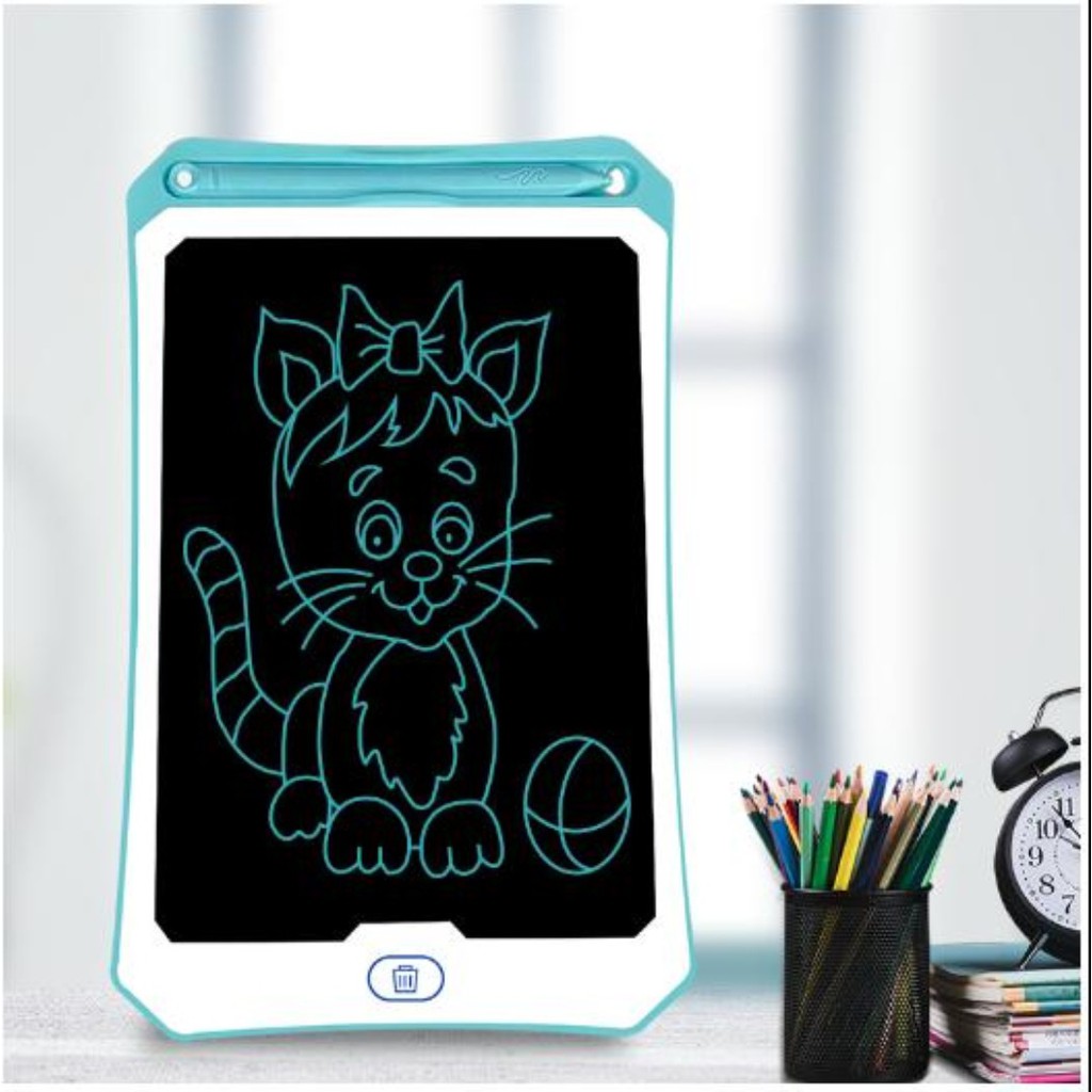 Bảng viết, bảng vẽ điện tử LCD thông minh tự động xóa cho bé 10INCH