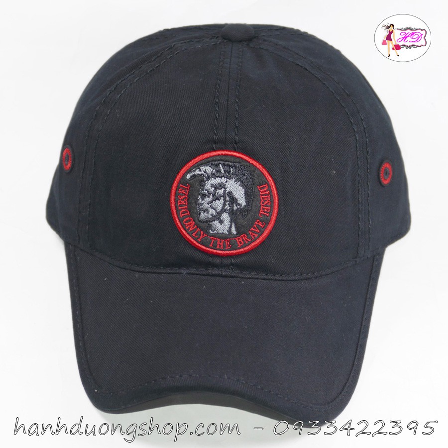 [ NHIỀU MÀU ] Nón kết đẹp nón kết đen nón kết hiệu D.iesel được thêu mặt và đuôi thời trang kết hợp vải cotton cao cấp