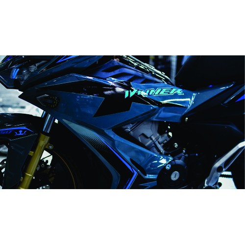 Tem rời Winner X xe xám xi măng phối tem xanh đen