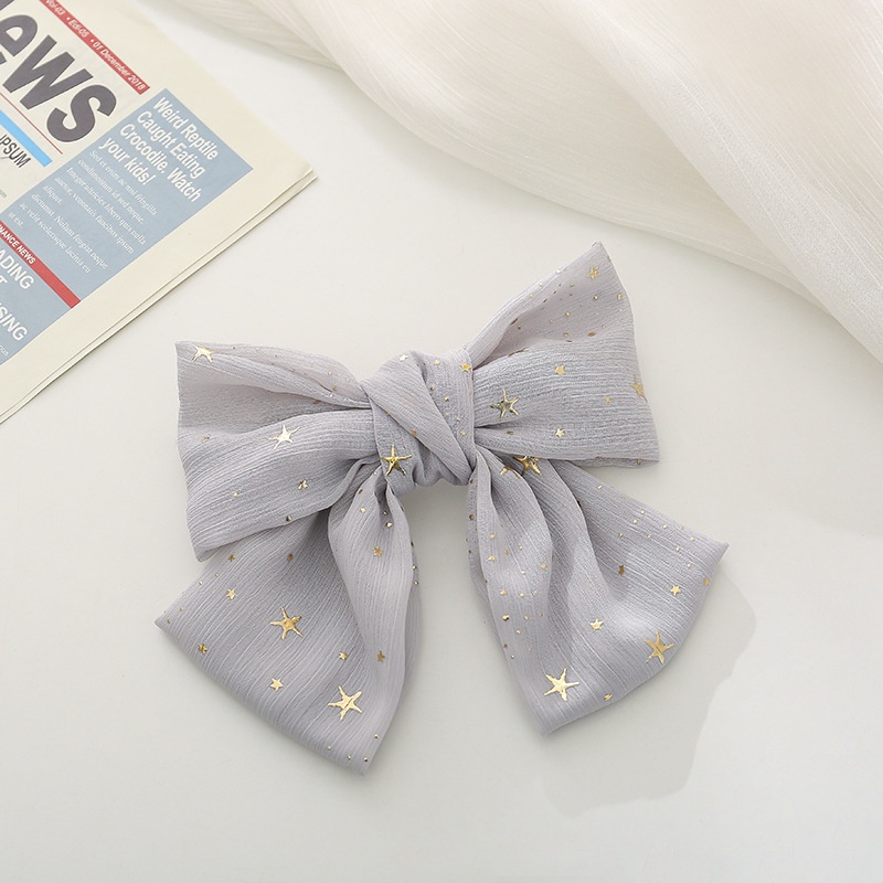 Kẹp Tóc Hình Ngôi Sao / Nơ Xinh Xắn Phong Cách Hàn Quốc