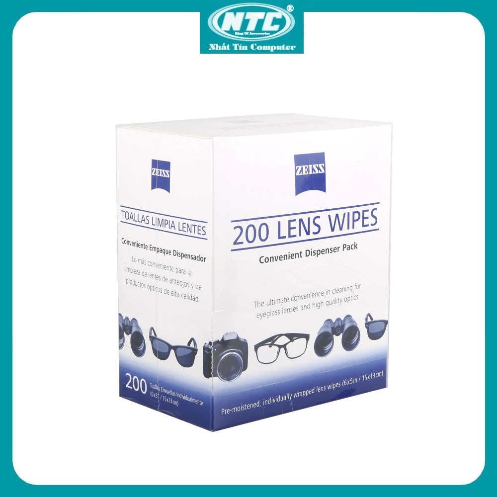 Giấy Zeiss Lens Wipes - Giấy lau Lens, ống kính, lens máy ảnh, ống nhòm, màn hình máy tính (Trắng) - Nhất Tín Computer