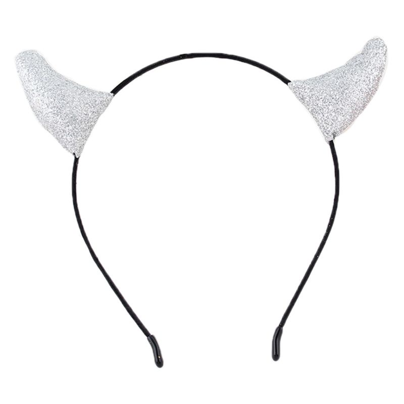 Băng Đô Hóa Trang Halloween Hình Quỷ Đính Kim Sa Lấp Lánh