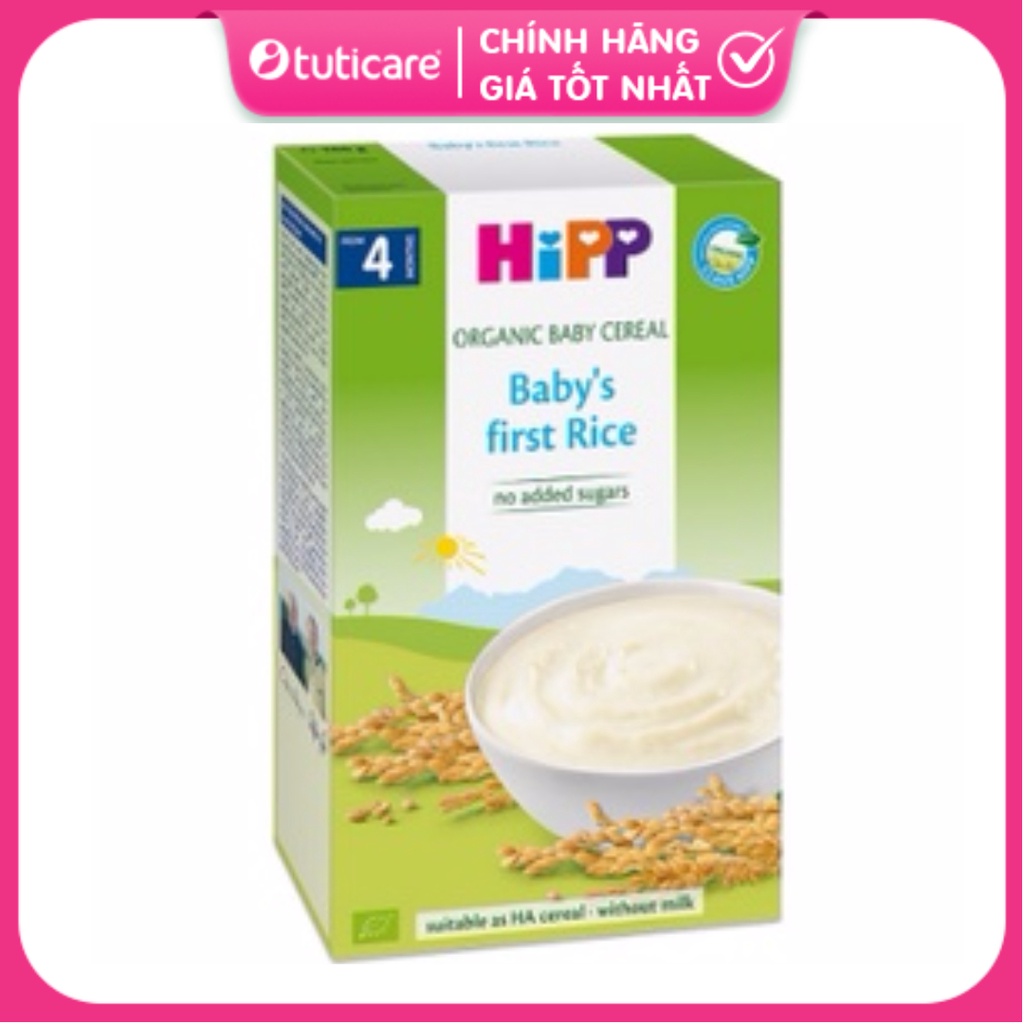 Bột gạo Hipp cho nhũ nhi (không sữa) 200g cho bé từ 4 tháng [Tuticare]