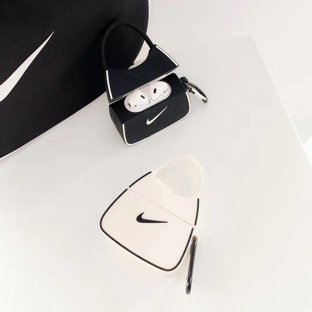 Vỏ Đựng Bảo Vệ Hộp Sạc Tai Nghe Apple Airpods 1/2/pro Hình Túi Nike 3D Chống Rơi Vỡ Chống Va Đập