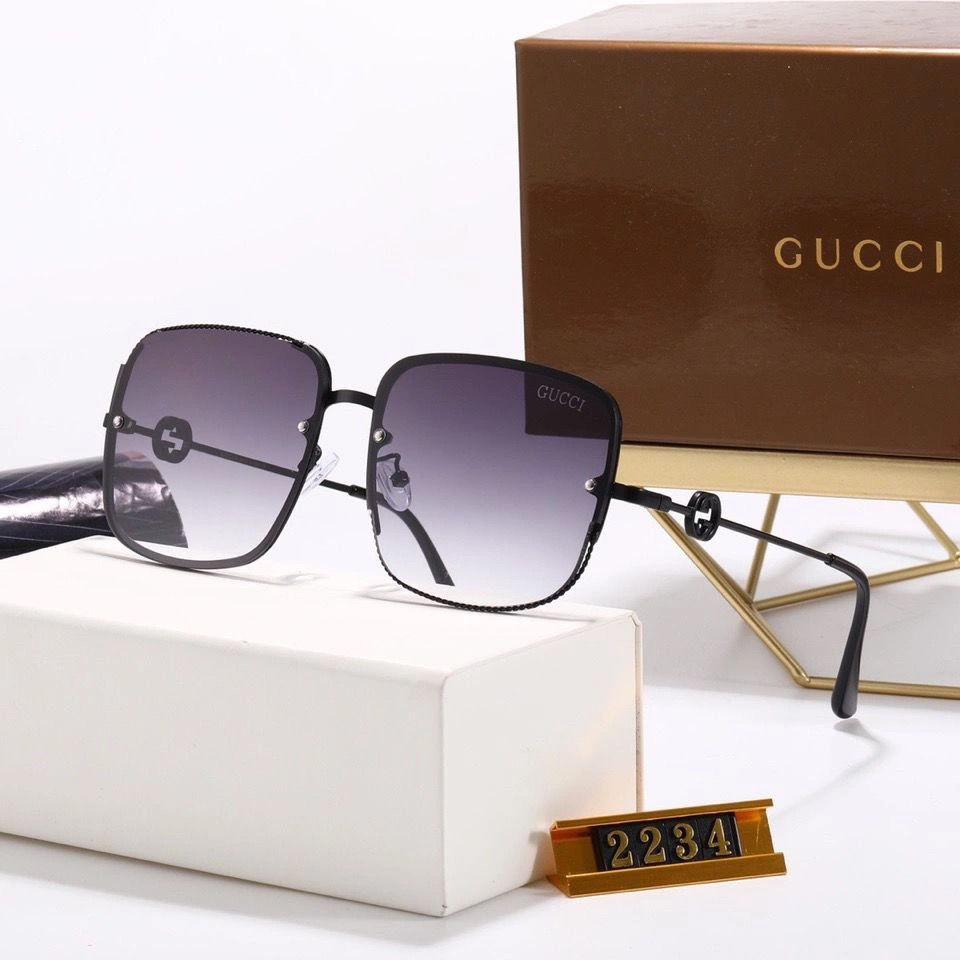 Kính Mát Gucci Chống Tia Uv 400 Cao Cấp Cho Nam Hitam