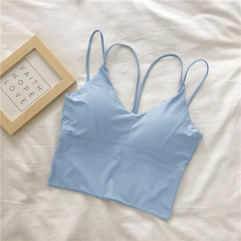 Áo su 4 dây lưng u chống nhăn mát lịm - bra su 2 dây chéo lưng style thể thao năng động