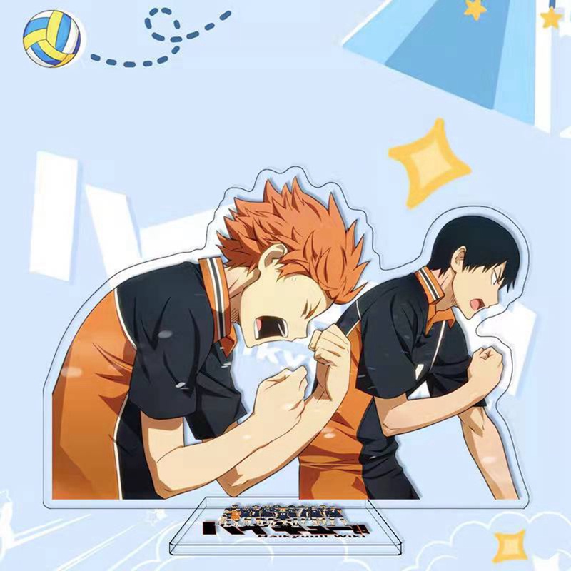 Mô Hình Nhân Vật Haikyuu Hoạt Hình Haikyuu Nhật Bản Bằng Acrylic 15cm Kèm Giá Đỡ