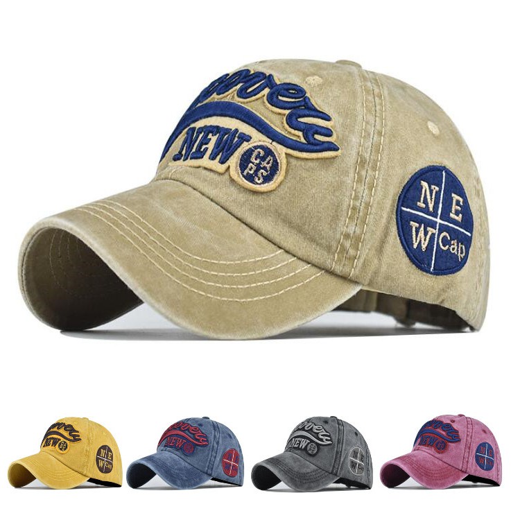 Nón Lưỡi Trai Thêu Hình Phong Cách vintage Thời Trang Cho Nam Nữ