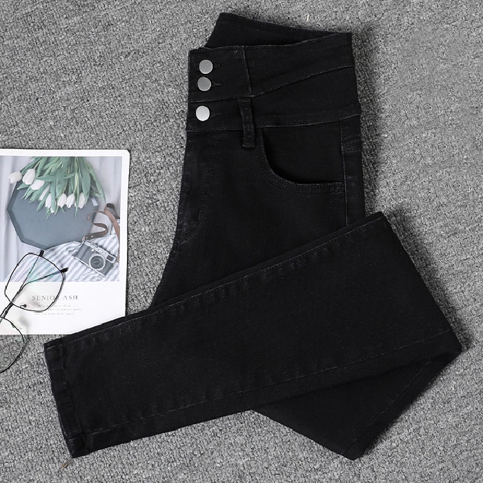 Ultra Quần Jeans Nữ Lưng Cao Dáng Bút Chì Thời Trang