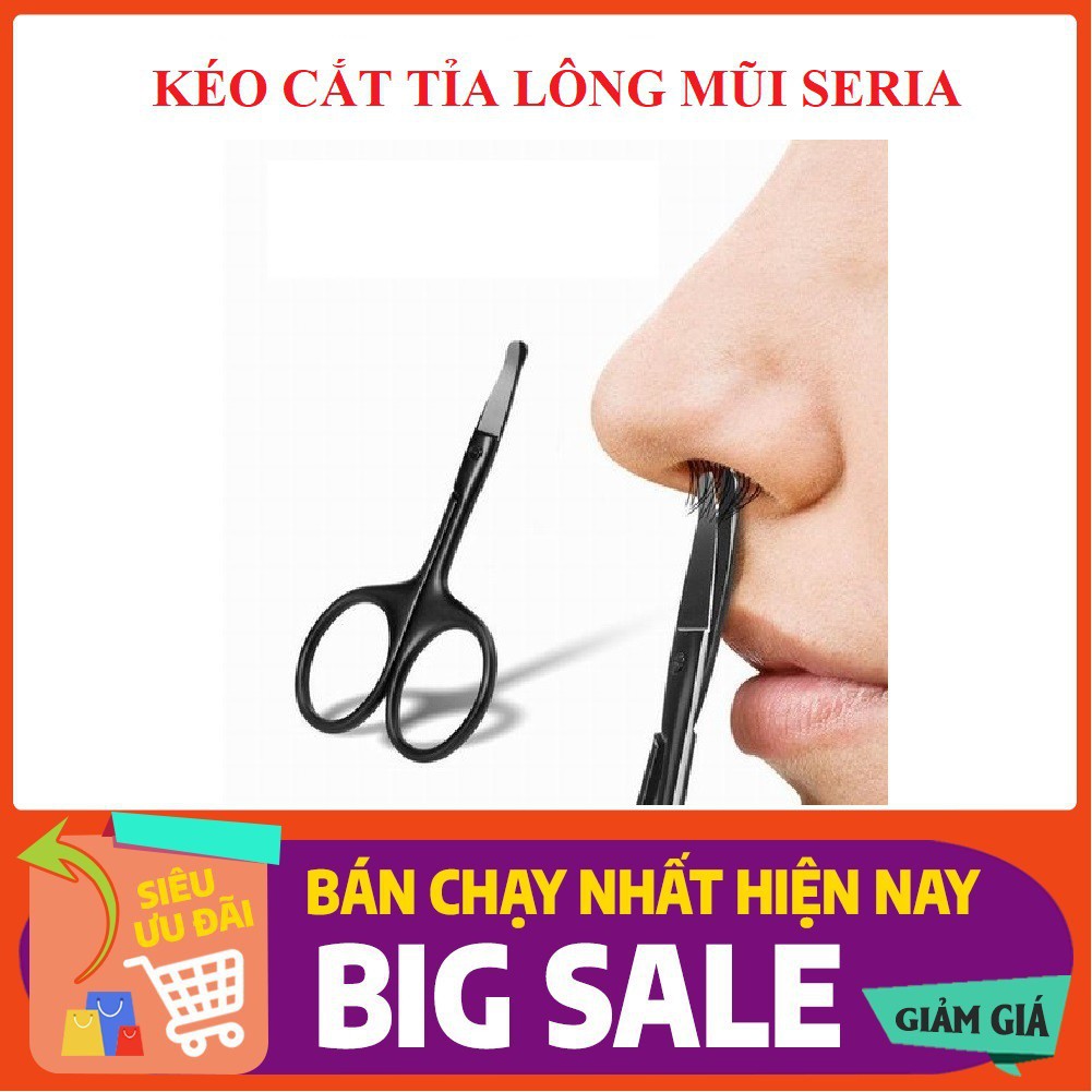 [CHÍNH HÃNG] Kéo cắt tỉa lông mũi đầu tròn Seria Nhật Bản an toàn