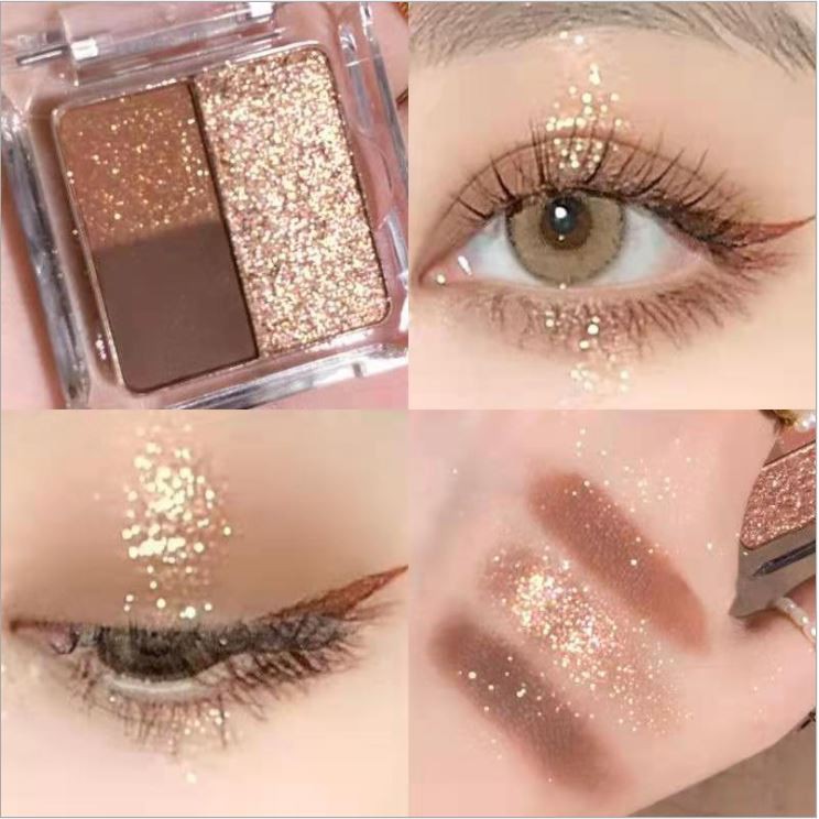 Phấn mắt Pink Sand, bảng mắt nhũ 24 ô nội địa trung trang điểm tông cam hồng makeup colourpop C45 - Sammi Beauty