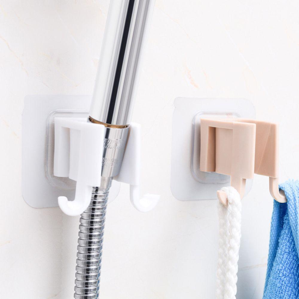 Giá Đỡ Đầu Vòi Hoa Sen Có Móc Treo Dính Thiết Thực Dành Cho Phòng Tắm