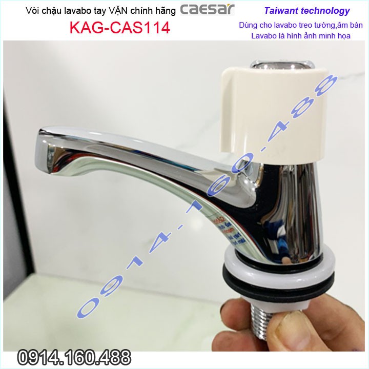 Vòi lạnh lavabo Caesar KAG-CAS114, vòi lavabo lạnh, vòi chậu rửa mặt cao cấp nước mạnh sử dụng tốt