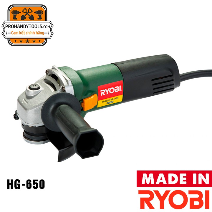 Máy Mài Cầm Tay Ryobi HG-650 650W- 100mm (Dùng Điện)