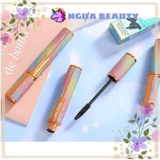🦄 MASCARA CẦU VÒNG KIM TUYẾN NHŨ lấp lánh long lasting eye makeup chuốt mi dài dày cong mi nội địa sỉ rẻ NGỰA BEAUTY