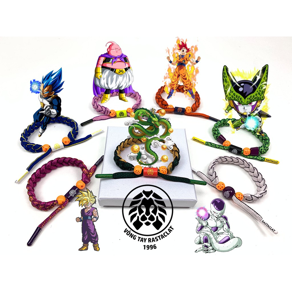 Vòng Tay Rastaclat 7 Nhân Vật Dragon Ball [Tặng móc khoá + Full Box CC + Tag][Hình Thật]