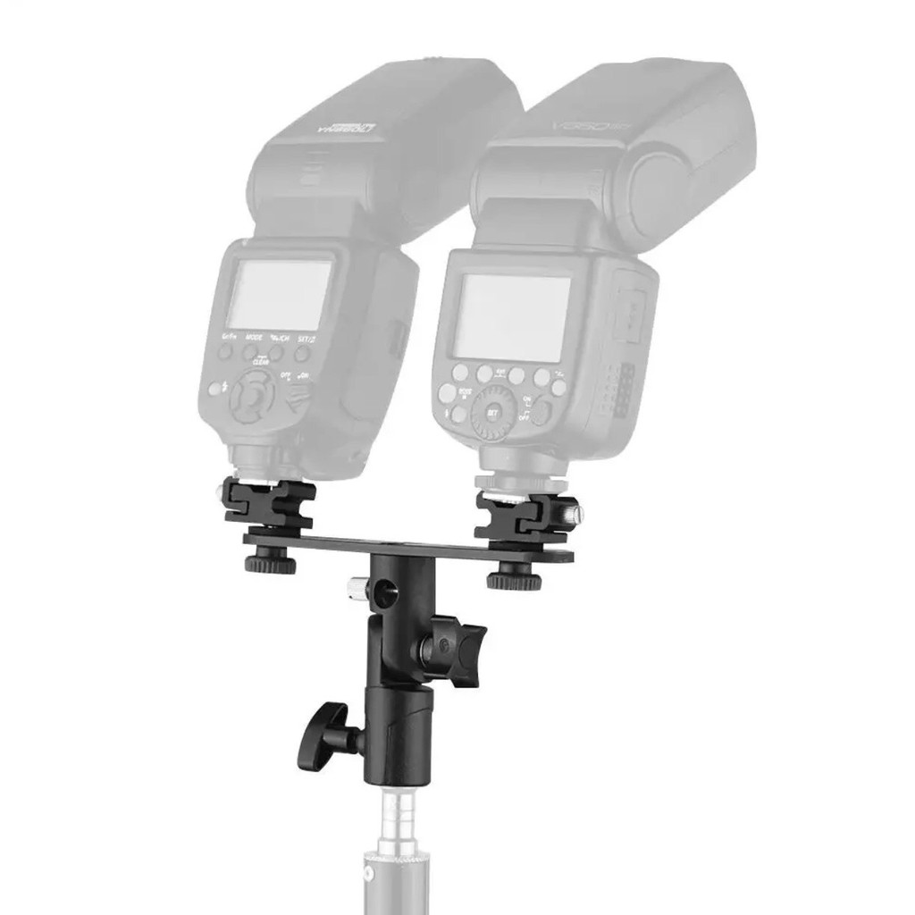 GÁ ĐÈN CHỮ T DÙNG CHO 2 ĐÈN SPEEDLITE TĂNG CÔNG SUẤT CHUYÊN NGOẠI CẢNH