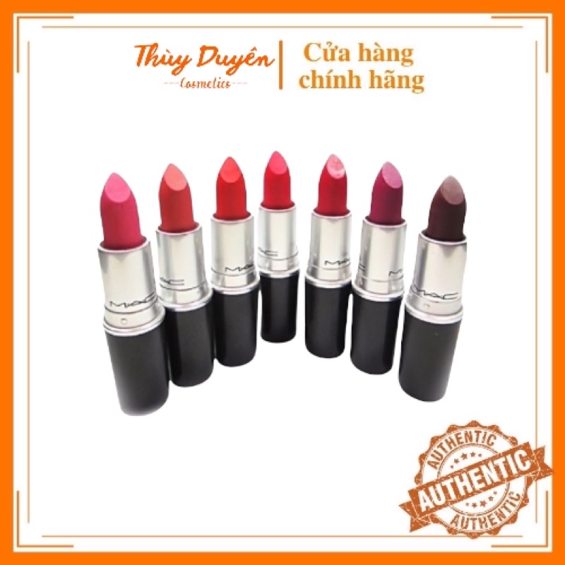 [CHUẨN AUTH] SON MAC LIPSTICK RETRO MATTE/ MATTE/ POWER KID 316/707/602/646 BẢN FULL SIZE