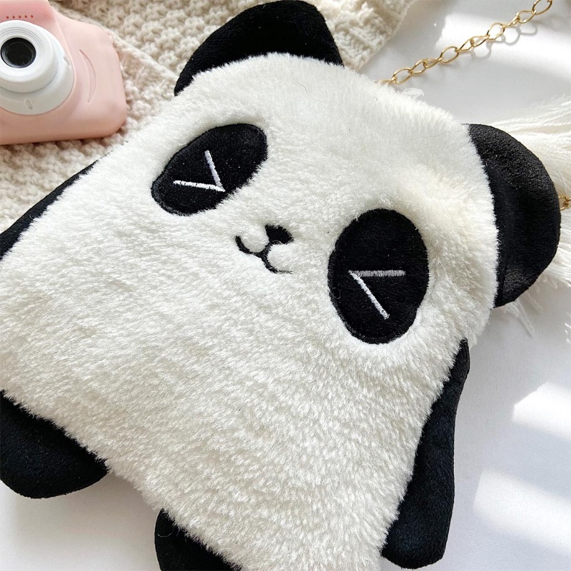 Túi Đeo Chéo Hình Gấu Trúc Hoạt Hình Nhồi Bông Đáng Yêu