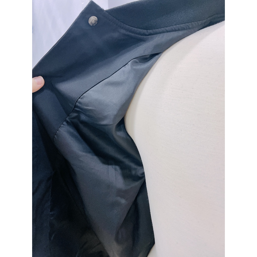 ÁO KHOÁC MLBNY BOMBER CHỮ MLBNY - KHOÁC NỈ UNISEX NAM NỮ - HÀNG CÓ SẴN