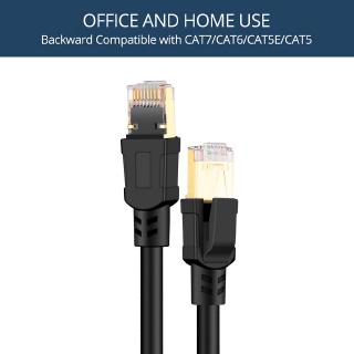 [rememberme]VS2# 0.5m-3m Cat8 RJ45 Network LAN Ethernet Patch Lead Flat Cable 2000Mhz for L