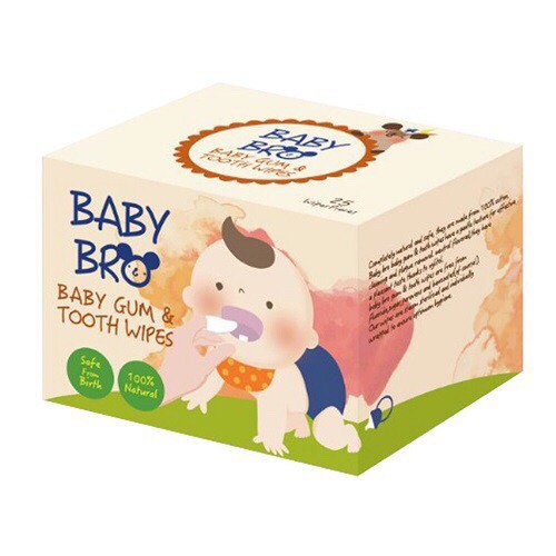 gạc rơ lưỡi Baby bro gói 25 miếng