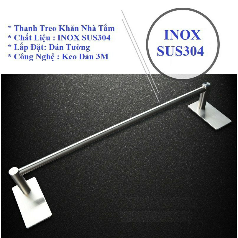 Thanh treo inox 304, đồ dùng dán Tường Kính Gỗ Gạch men cho bếp - nhà vệ sinh