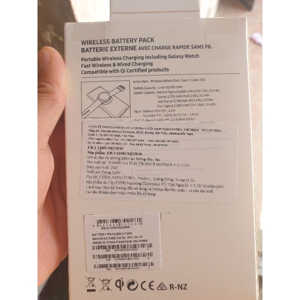 Sạc Dự Phòng Không Dây Samsung 10000mAh EB-U1200.Bảo Hành 6 Tháng