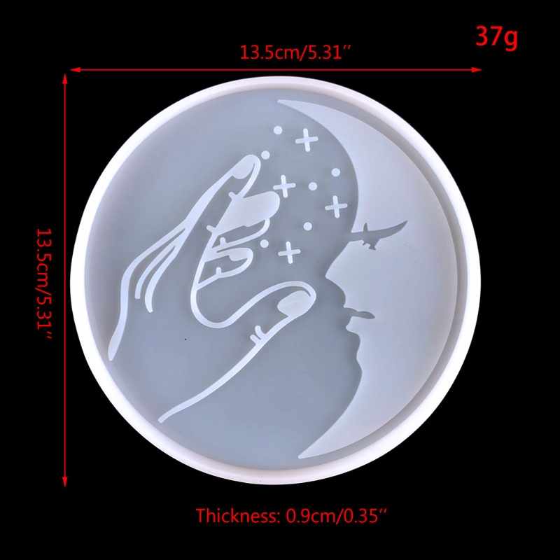 Sa Khuôn Làm Đế Lót Ly Hình Mặt Trăng Sáng Tạo