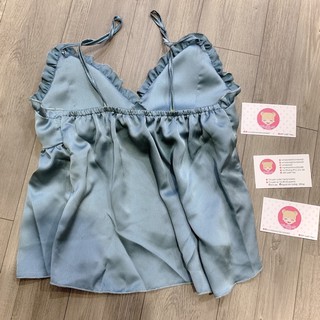(FreeSize 40kg->57kg) Đồ Bộ Pijama Satin dây đùi.