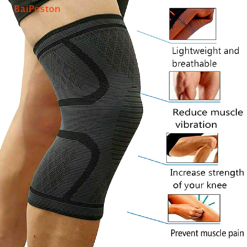 Set 2 Đai Nén Bảo Vệ Đầu Gối Hỗ Trợ Giảm Đau Khớp Khi Chơi Thể Thao