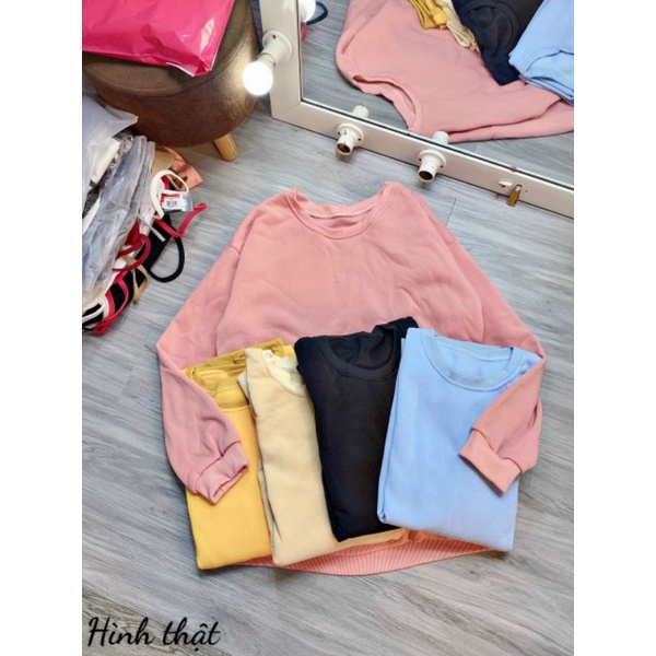 ÁO SWEATER TRƠN DÀY PHÔM UNISEX NAM NỮ