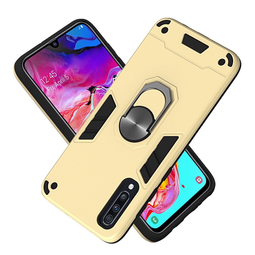 Ốp Điện Thoại Tpu + Pc 2 Trong 1 Có Giá Đỡ Nam Châm Xoay 360 Độ Cho Samsung Galaxy A70 / A70s J2 Core A10s A20s M30s