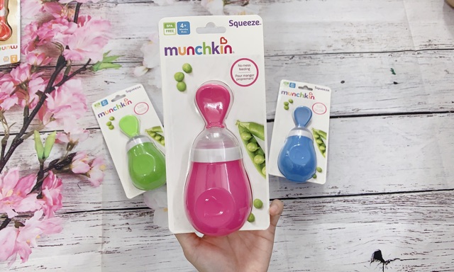 Bình Thìa Ăn Dặm Munchkin silicone cao cấp