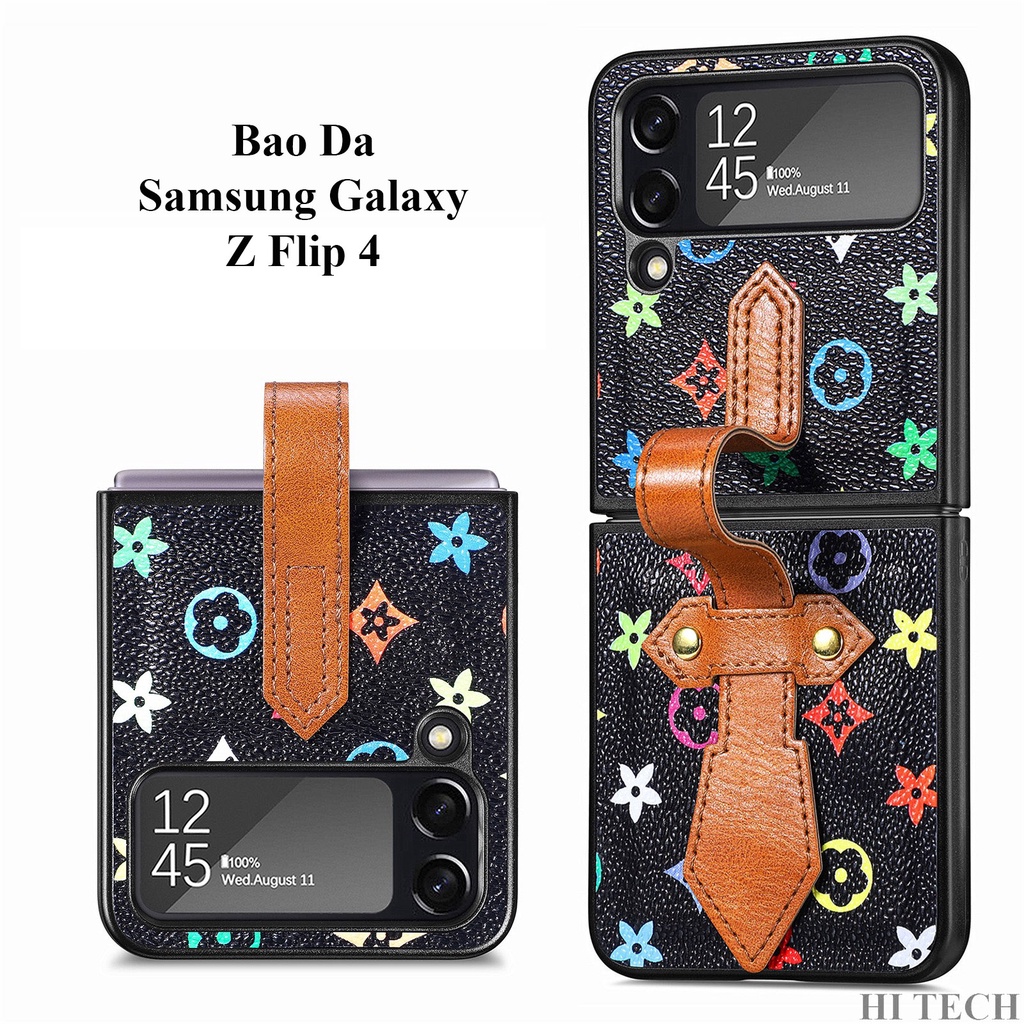 Ốp Da Samsung Galaxy Z Flip 4 Họa Tiết Cao Cấp Sang Trọng Và Trẻ Trung