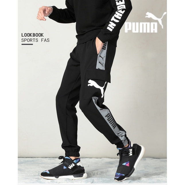 Quần Thể Thao Puma 100% Chính Hãng Dáng Ôm Dễ Phối Đồ In Họa Tiết Phản Quang Thời Trang Cho Nam Và Nữ