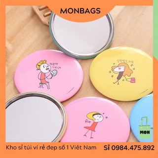 Gương mini trang điểm dễ thương bỏ túi cầm tay