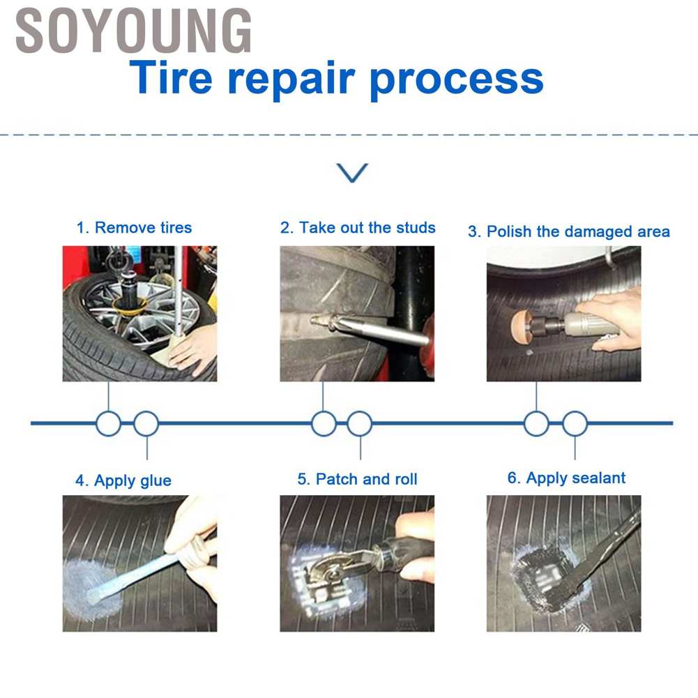 Miếng Vá Lốp Xe Hơi / Máy 1.7in Bằng Cao Su Không Ruột