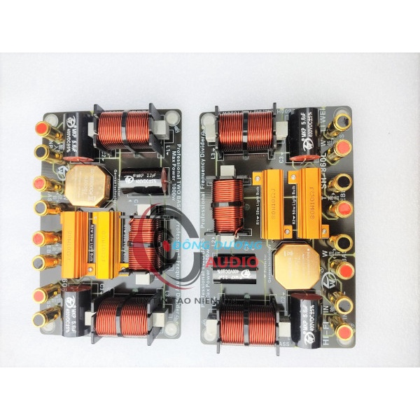 02 MẠCH PHÂN TẦN FULL ĐÔI SH-860L - 2 BASS + 1 TRÉP - BẢO VỆ TRÉP 750 - PHÂN TẦN CHỐNG CHÁY TREBLE