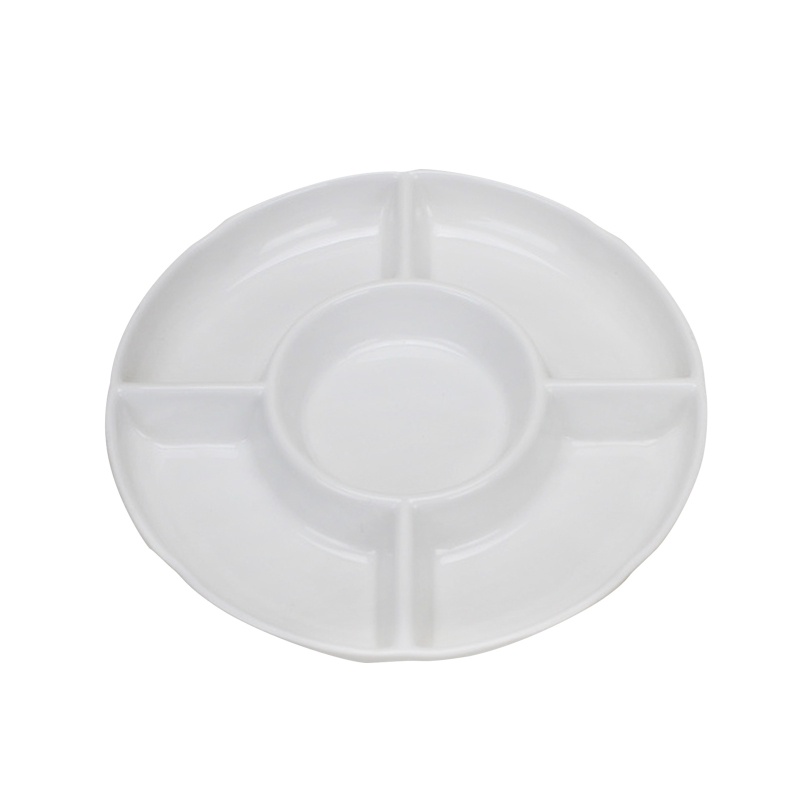 Set 2 Khay Phục Vụ Hình Tròn Trang Trí Bàn Tiệc