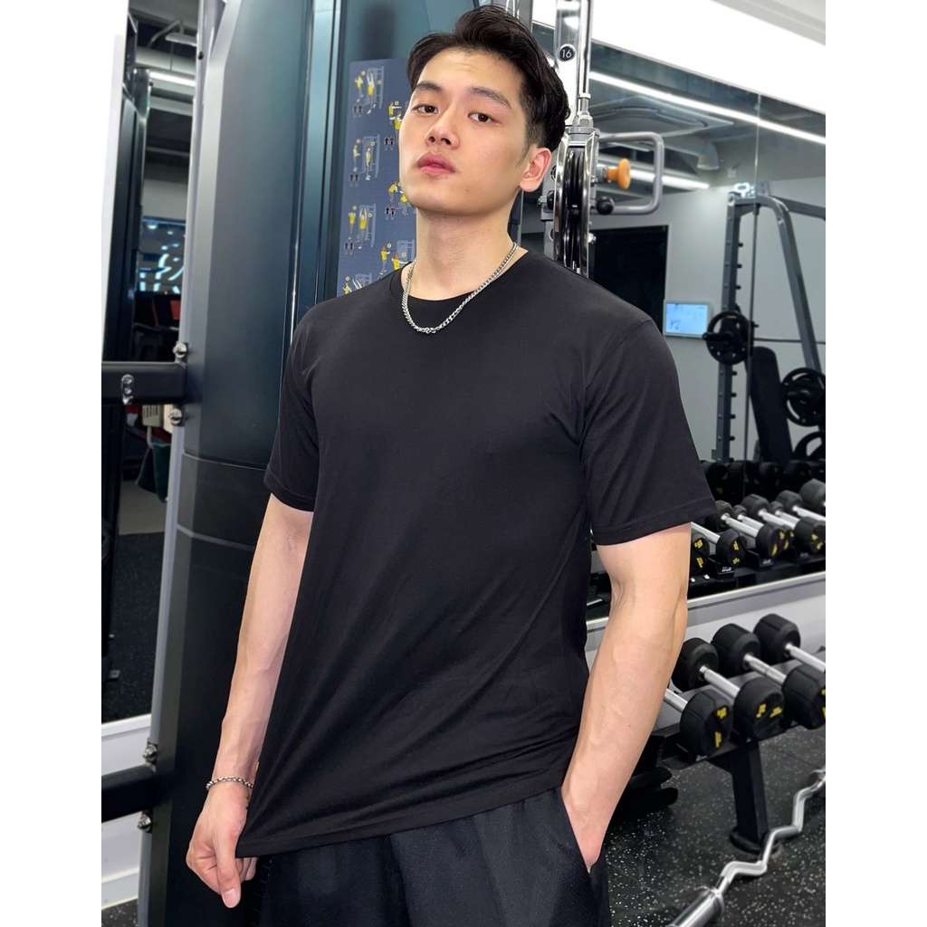 Áo Trơn BASSIC Chất Cotton Nhập Khẩu Form Lỡ Nam Nữ Cotton Co Dãn Thoải Mái Thấm Hút Năng Động Style Hàn Quốc Garemstore