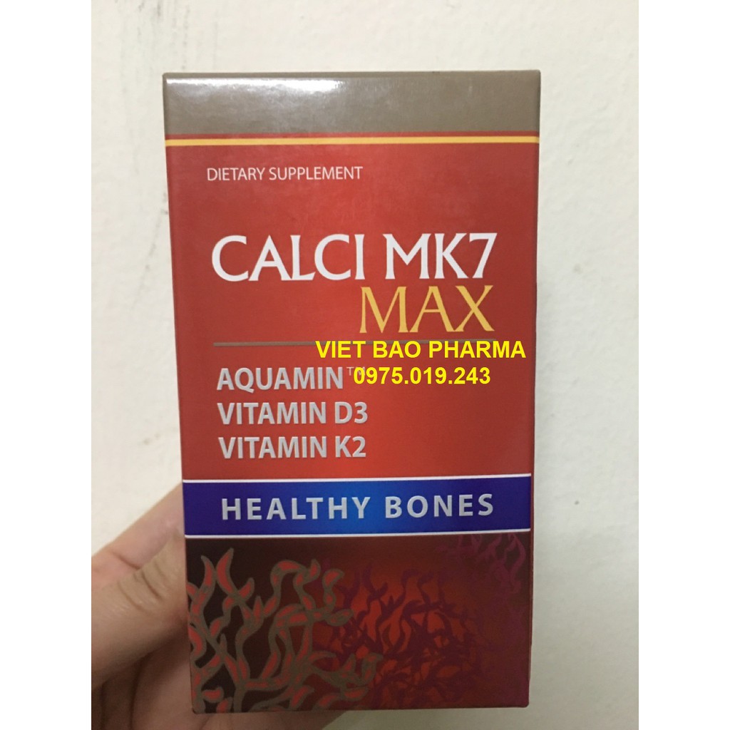 ✅ CALCIUM MK7 MAX - Bổ sung canxi hữu cơ cho bà bầu (chiết xuất tảo đỏ quý hiếm)