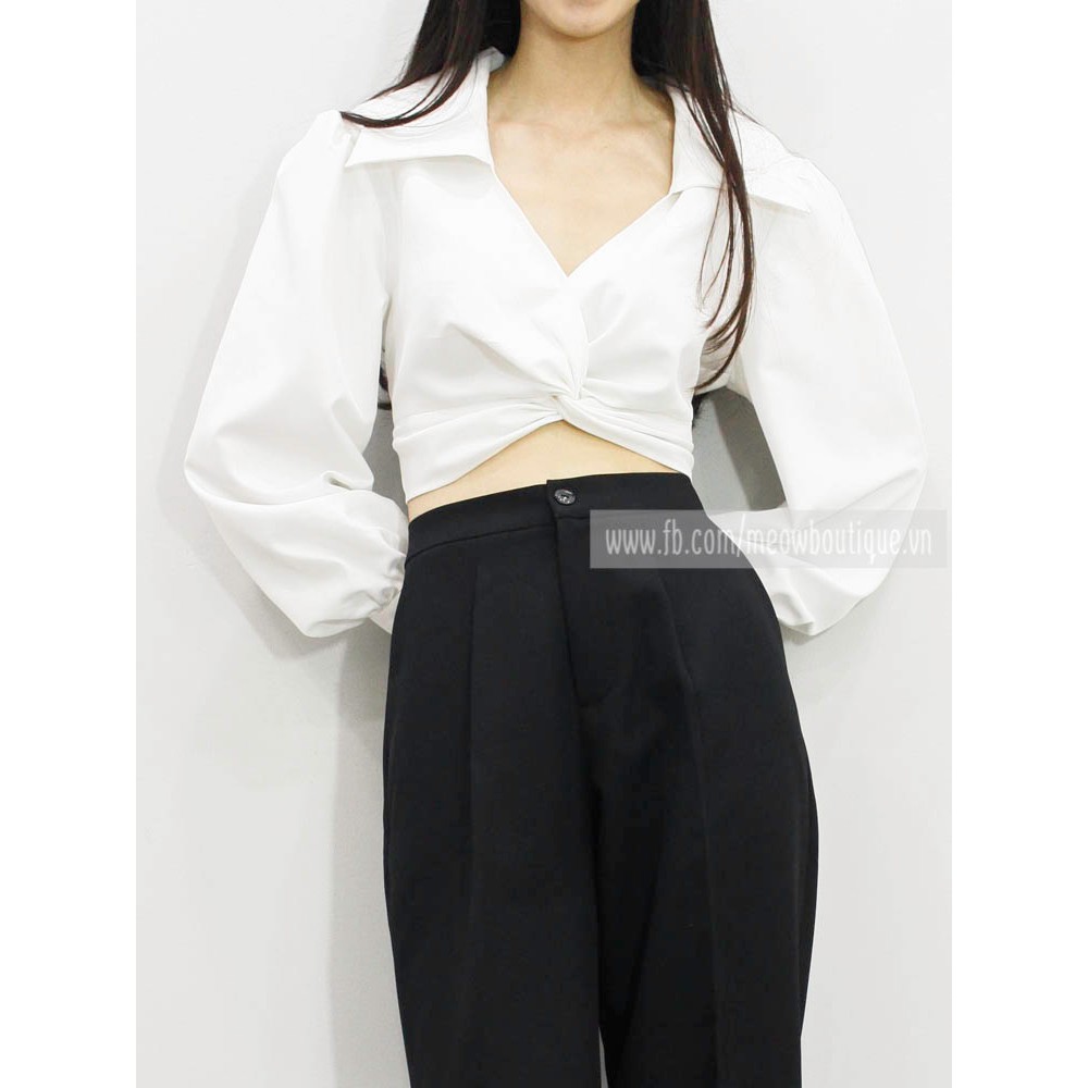 [Hình thật tự chụp] Áo Croptop Nhún Ngực