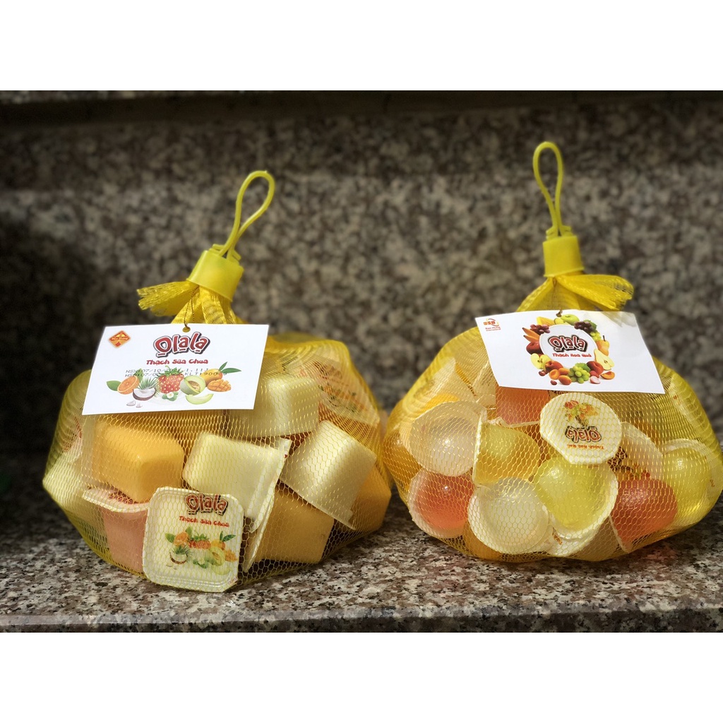150gr Thạch sữa chua, hoa quả Olala