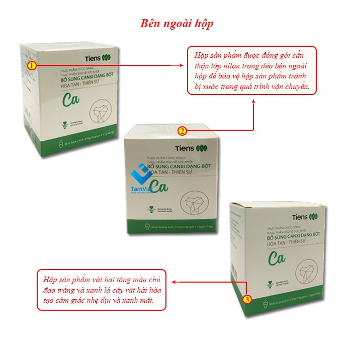 Canxi Thiên sư dạng bột hòa tan ( Hộp 10 gói) | Thế Giới Skin Care